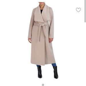 *Black Cole Haan Wool Trench Coat